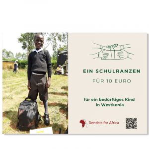 Gutschein „Schulranzen“ – Weihnachtstombola zugunsten Dentists for Africa