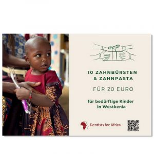 Gutschein „10 Zahnbürsten & Zahnpasta“ – Weihnachtstombola zugunsten Dentists for Africa