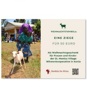 Gutschein „Ziege“ – Weihnachtstombola zugunsten Dentists for Africa