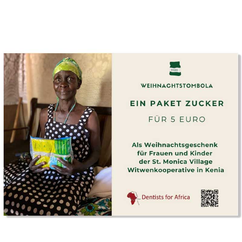 Gutschein „Zucker“ – Weihnachtstombola zugunsten Dentists for Africa